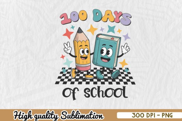 100 Days of School PNG: Graphics for Crafts