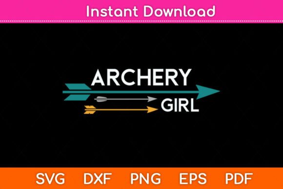 Archery Girl SVG: Graphics for Crafts