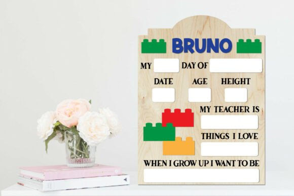 First Day School Board Graphics for Crafts