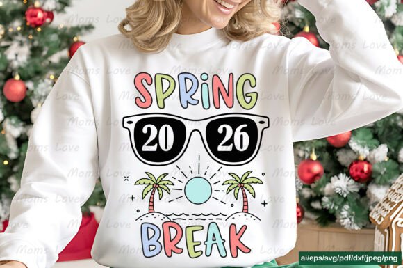 Reviewing SPRING 2026 BREAK SVG PNG Tee for Embroidery