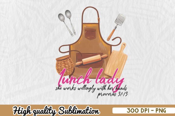 School Lunch Lady Crew PNG for Crafts & Graphics