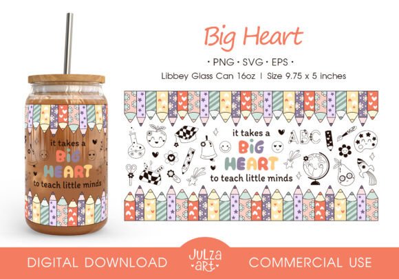 Teacher Glass Can Wrap: Crafts & Graphics