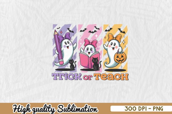 Teacher Halloween Trick or Teach PNG: Graphics for Crafts