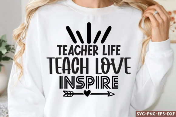 Teacher Life SVG for Crafts & Graphics
