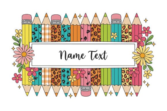 Teacher Name Sublimation: Graphics for Crafts